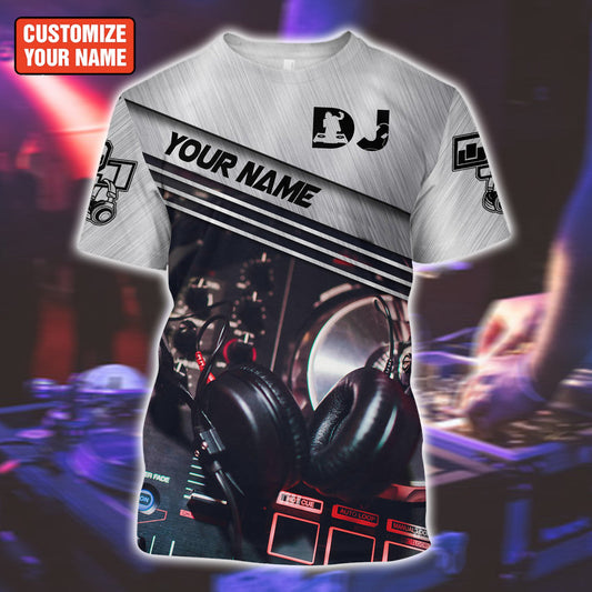 Personalized Name Disc Jockey Shirts - Custom Name DJ Shirts, Custom DJ Clothing, Perfect DJ Shirts for Men & Women
