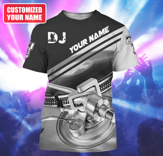 Personalized Name DJ Shirts - Custom Name Disc Jockey Shirts, Classical Music Disc Shirts, Perfect DJ Shirts for Men, Friends, Family