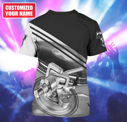 Personalized Name DJ Shirts - Custom Name Disc Jockey Shirts, Classical Music Disc Shirts, Perfect DJ Shirts for Men, Friends, Family