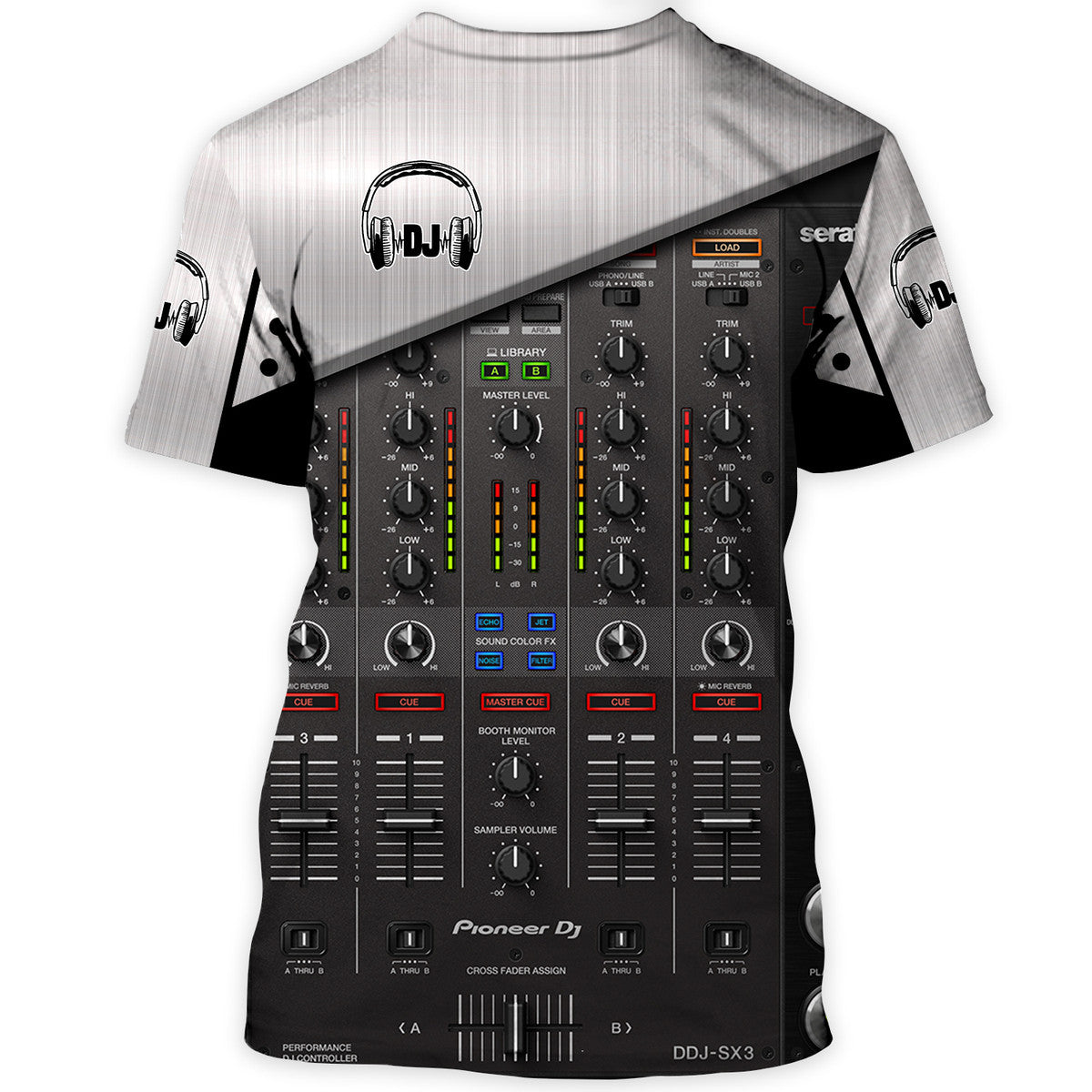 Personalized Name DJ Shirts - Custom Name DJ Table, Funny & Crazy DJ Grey Shirts, Perfect DJ Shirts for Men & Women