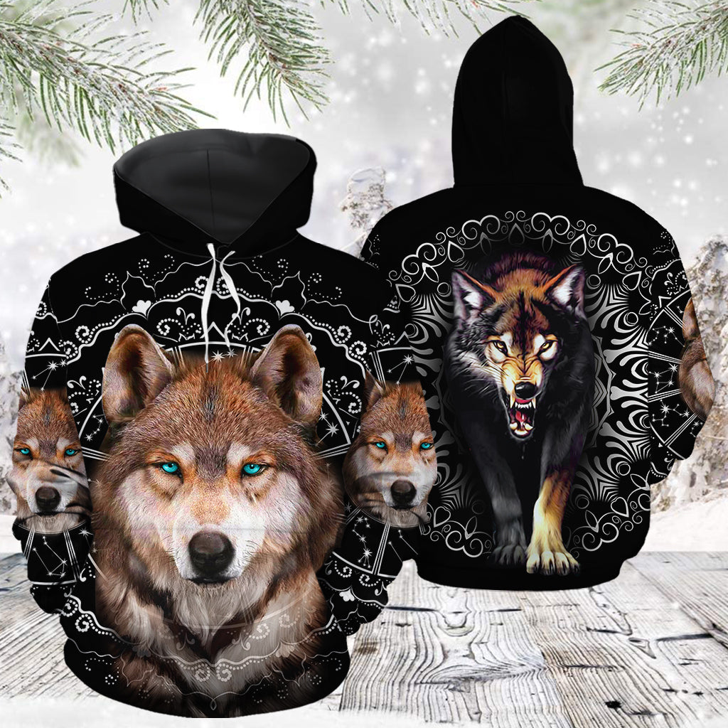 Awesome Wolf Pullover Premium Hoodie, Perfect Outfit For Men And Women On Christmas New Year Autumn Winter