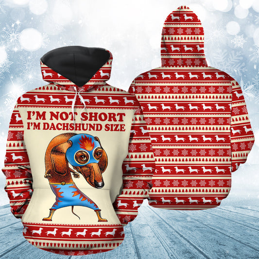 Dachshund Pullover Premium Hoodie I'm Not Short I'm Dachshund Size, Perfect Outfit For Men And Women On Christmas New Year Autumn Winter