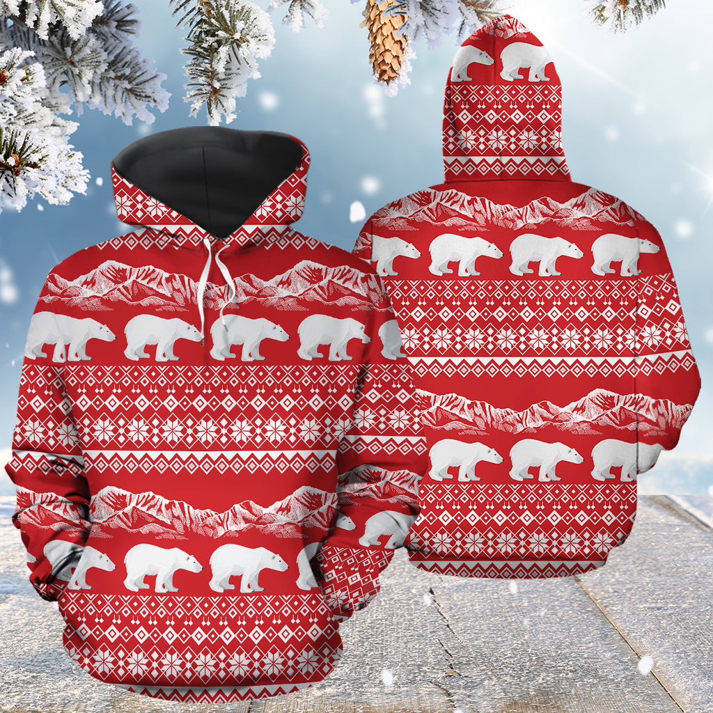 Christmas Polar Bear Pullover Premium Hoodie, Perfect Outfit For Men And Women On Christmas New Year Autumn Winter