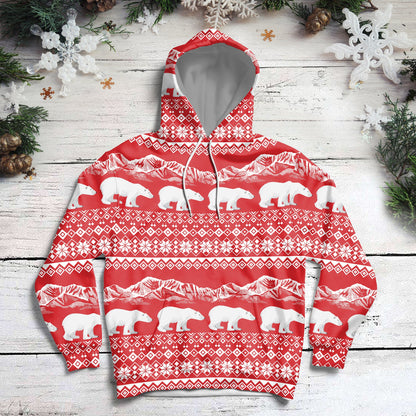 Christmas Polar Bear Pullover Premium Hoodie, Perfect Outfit For Men And Women On Christmas New Year Autumn Winter