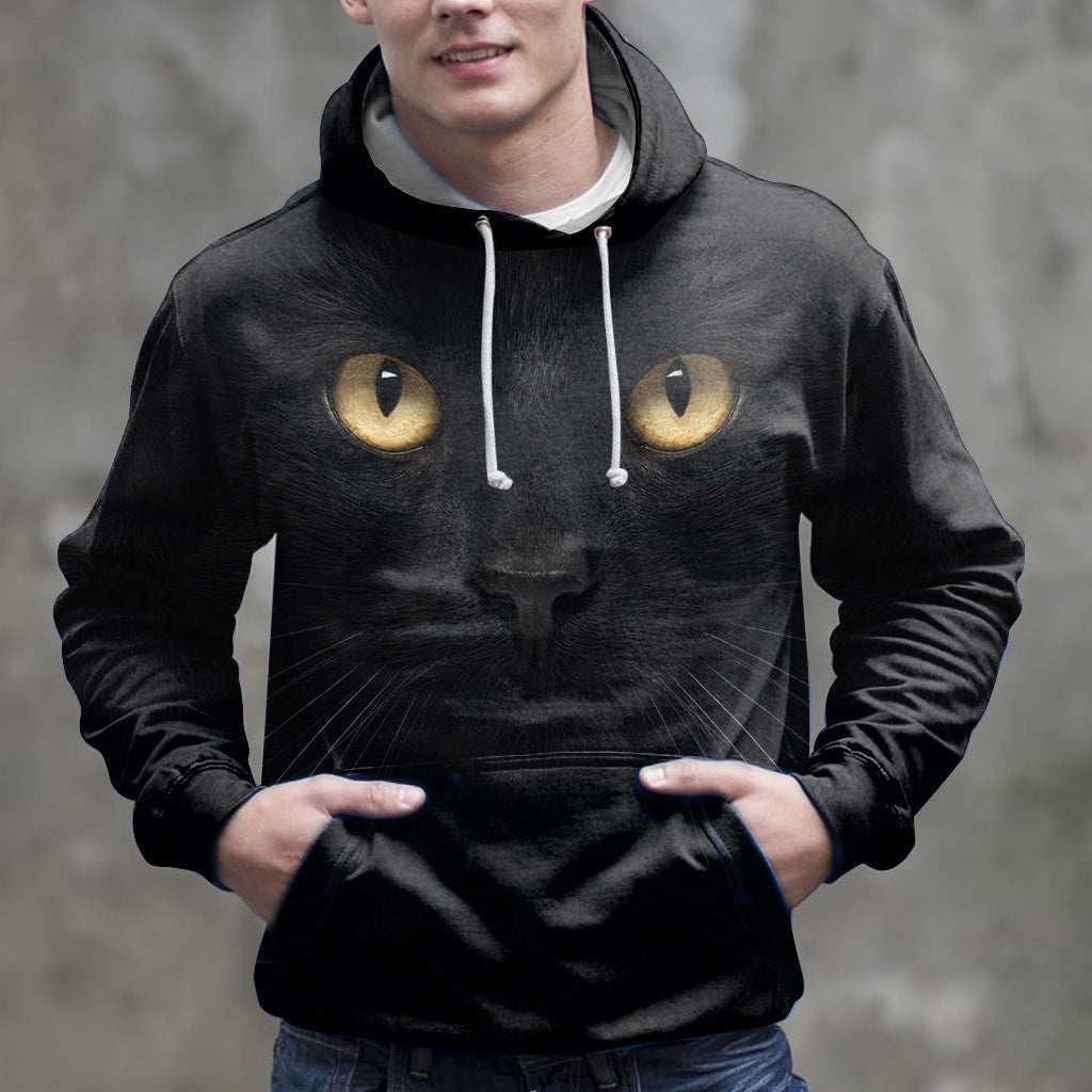 Black Cat Pullover Premium Hoodie, Perfect Outfit For Men And Women On Christmas New Year Autumn Winter