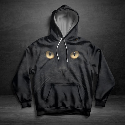 Black Cat Pullover Premium Hoodie, Perfect Outfit For Men And Women On Christmas New Year Autumn Winter