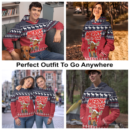 Moose Pullover Premium Hoodie Merry Christmoose, Perfect Outfit For Men And Women On Christmas New Year Autumn Winter
