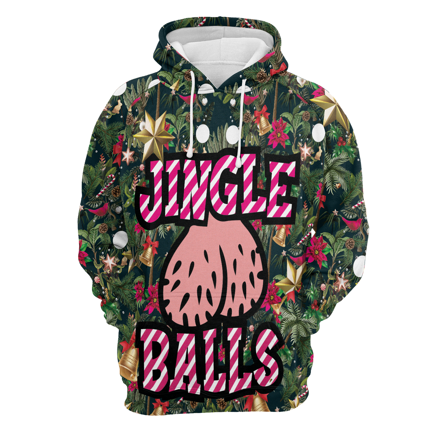 Jingle Balls Christmas Pullover Premium Hoodie, Perfect Outfit For Men And Women On Christmas New Year Autumn Winter