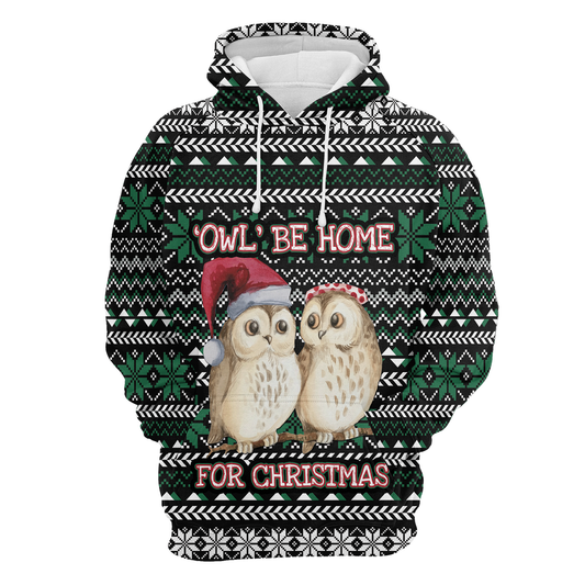 Owl Be Home Pullover Premium Hoodie, Perfect Outfit For Men And Women On Christmas New Year Autumn Winter