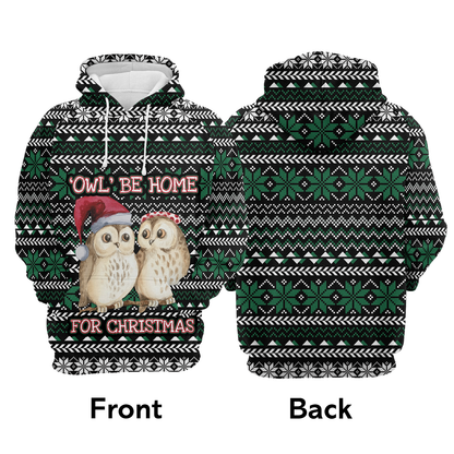 Owl Be Home Pullover Premium Hoodie, Perfect Outfit For Men And Women On Christmas New Year Autumn Winter