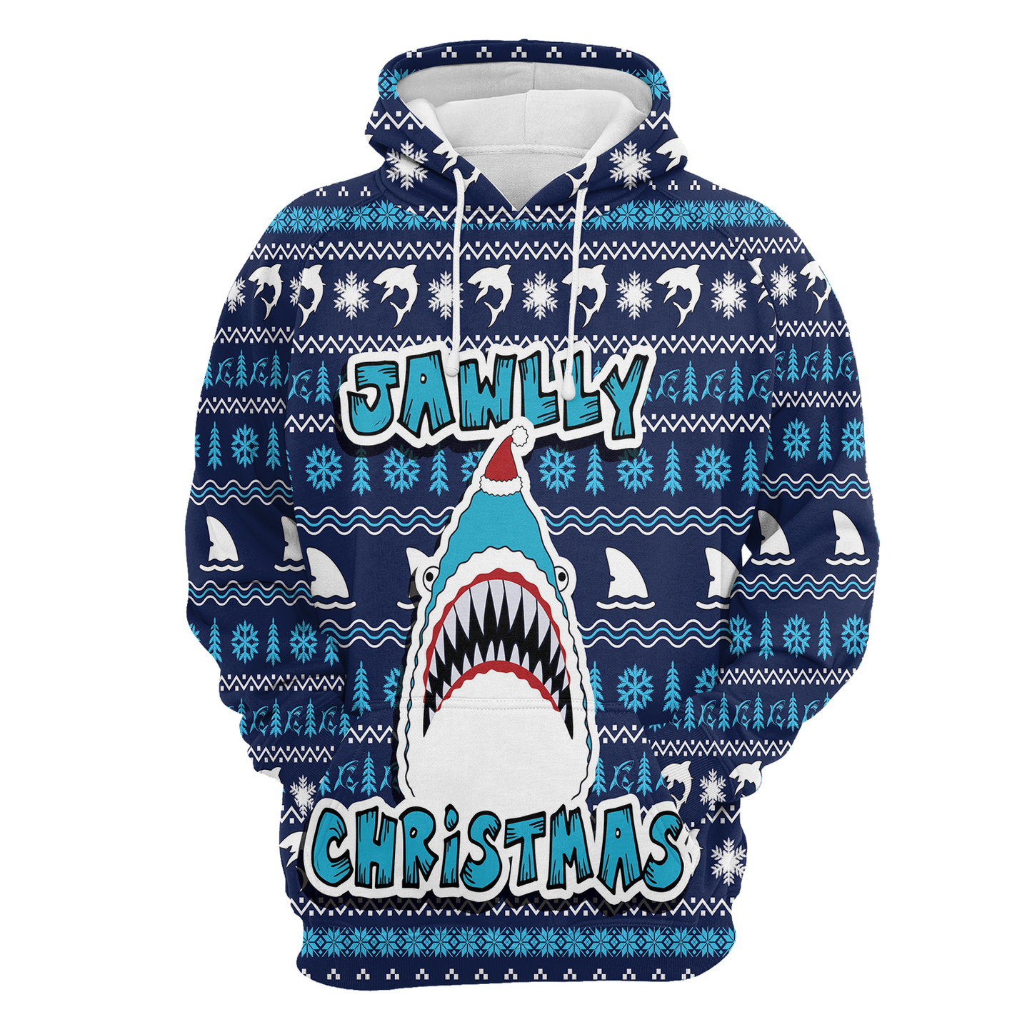 Shark Pullover Premium Hoodie Jawlly Christmas, Perfect Outfit For Men And Women On Christmas New Year Autumn Winter