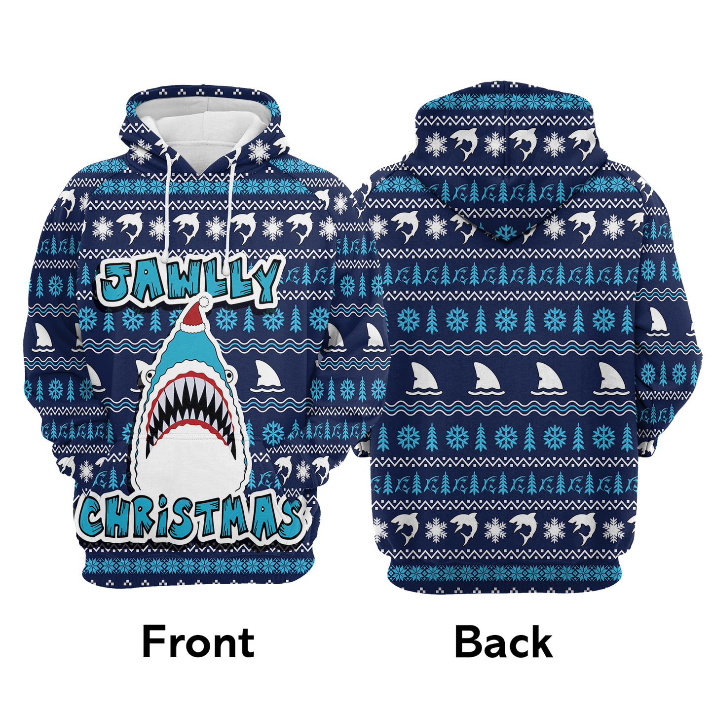 Shark Pullover Premium Hoodie Jawlly Christmas, Perfect Outfit For Men And Women On Christmas New Year Autumn Winter