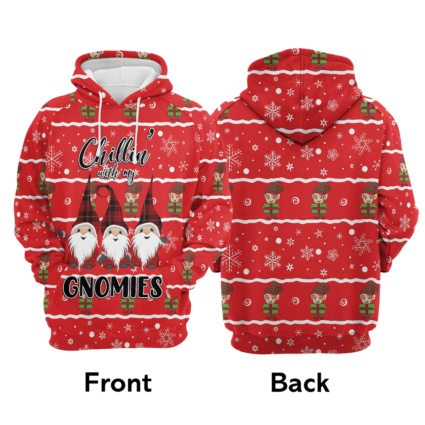 Christmas Gnomies Pullover Premium Hoodie , Perfect Outfit For Men And Women On Christmas New Year Autumn Winter
