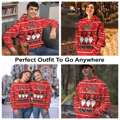 Christmas Gnomies Pullover Premium Hoodie , Perfect Outfit For Men And Women On Christmas New Year Autumn Winter