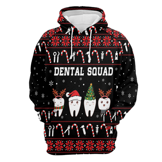 Tooth Christmas Pullover Premium Hoodie Dental Squad, Perfect Outfit For Men And Women On Christmas New Year Autumn Winter