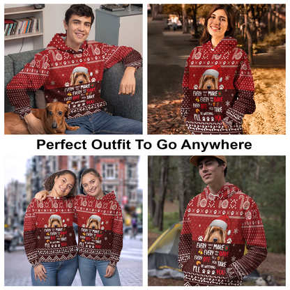 Goldendoodle Pullover Premium Hoodie Will Be Watching You, Perfect Outfit For Men And Women On Christmas New Year Autumn Winter