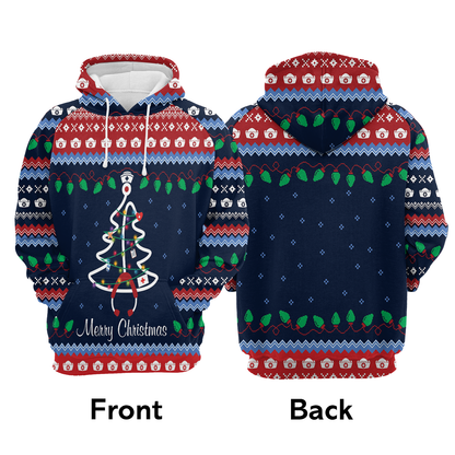 Merry Christmas Nurse Pullover Premium Hoodie, Perfect Outfit For Men And Women On Christmas New Year Autumn Winter