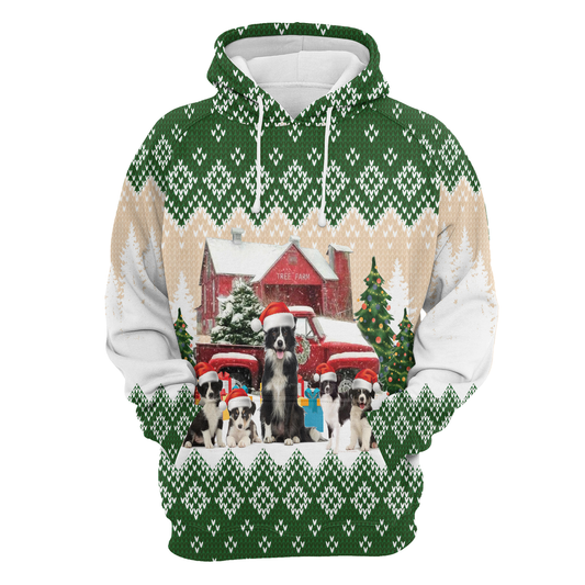 Border Collie Family Pullover Halloween Premium Hoodie, Perfect Outfit For Men And Women On Christmas New Year Autumn Winter