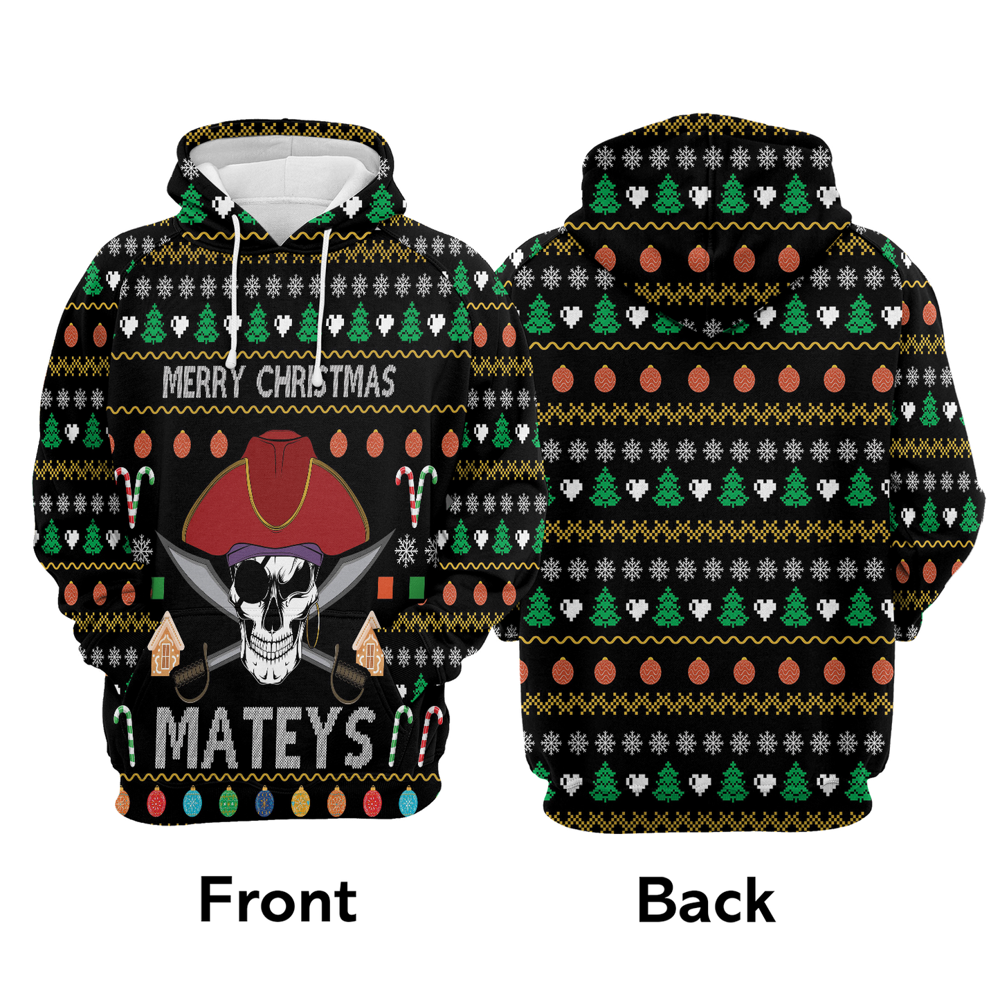 Pirate Skull Pullover Premium Hoodie, Perfect Outfit For Men And Women On Christmas New Year Autumn Winter