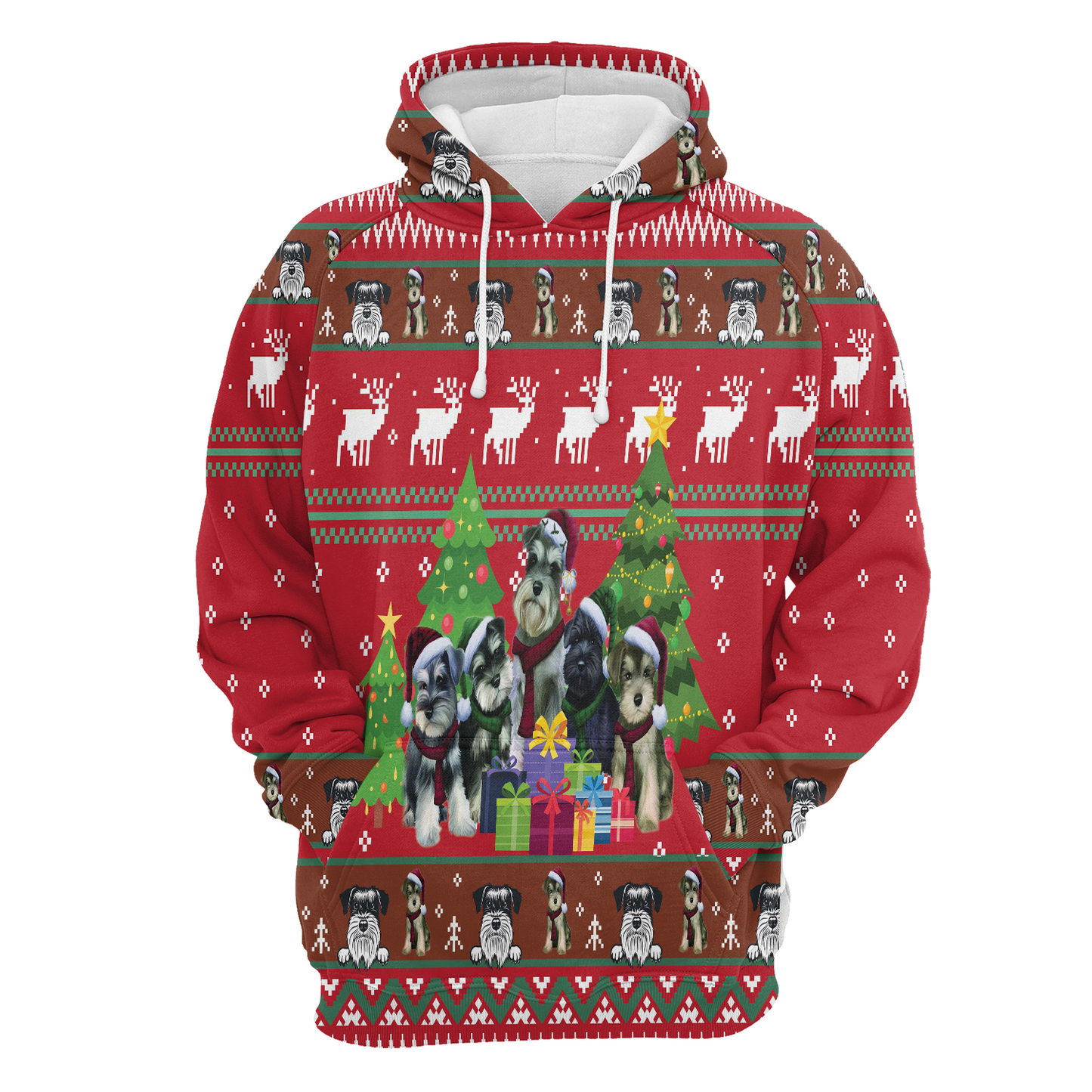 Miniature Schnauzer Family Pullover Premium Hoodie, Perfect Outfit For Men And Women On Christmas New Year Autumn Winter