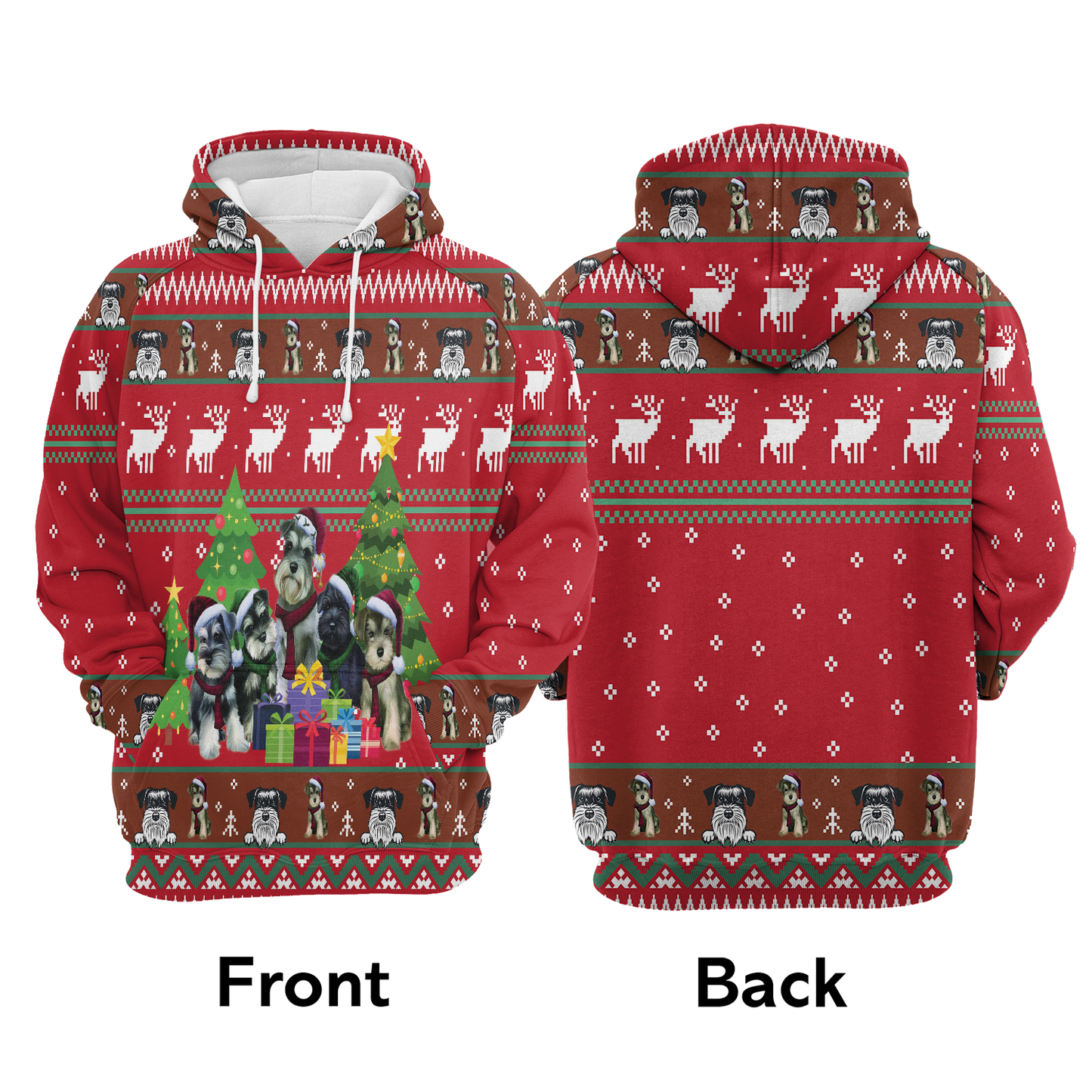 Miniature Schnauzer Family Pullover Premium Hoodie, Perfect Outfit For Men And Women On Christmas New Year Autumn Winter