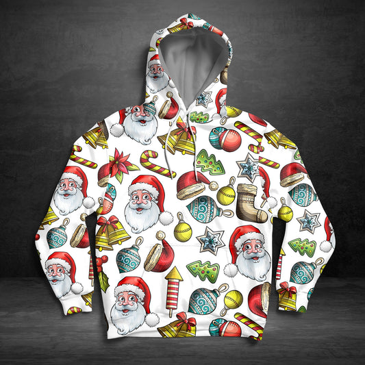 Christmas Pattern Awesome Pullover Premium Hoodie, Perfect Outfit For Men And Women On Christmas New Year Autumn Winter