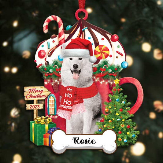 Alaskan Malamute Dog Christmas 2023 Ornament Custom Name, Custom Shape Ornament for Christmas, Dog Lovers, Dog Mom