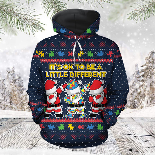 Autism Pullover Halloween Premium Hoodie, It's Ok To Be A Little Defferent,Perfect Outfit For Men And Women On Christmas New Year Autumn Winter