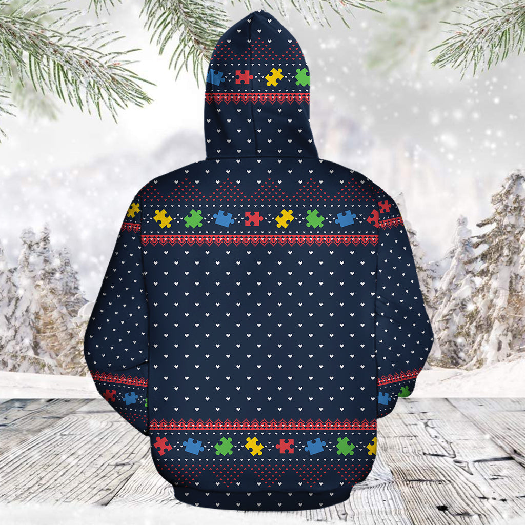 Autism Pullover Halloween Premium Hoodie, It's Ok To Be A Little Defferent,Perfect Outfit For Men And Women On Christmas New Year Autumn Winter