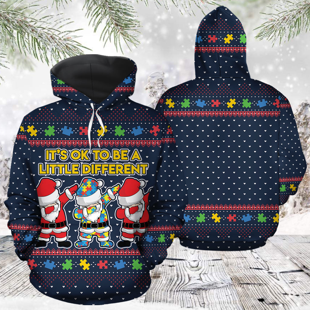 Autism Pullover Halloween Premium Hoodie, It's Ok To Be A Little Defferent,Perfect Outfit For Men And Women On Christmas New Year Autumn Winter
