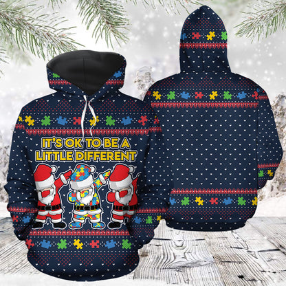 Autism Pullover Halloween Premium Hoodie, It's Ok To Be A Little Defferent,Perfect Outfit For Men And Women On Christmas New Year Autumn Winter