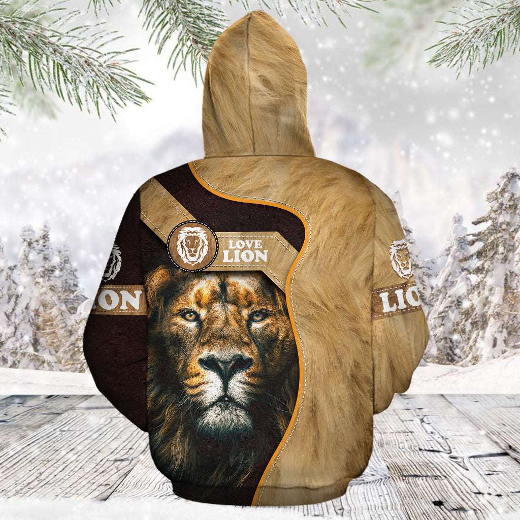 Awesome Lion Pullover Premium Hoodie, Love Lion, Perfect Outfit For Men And Women On Christmas New Year Autumn Winter