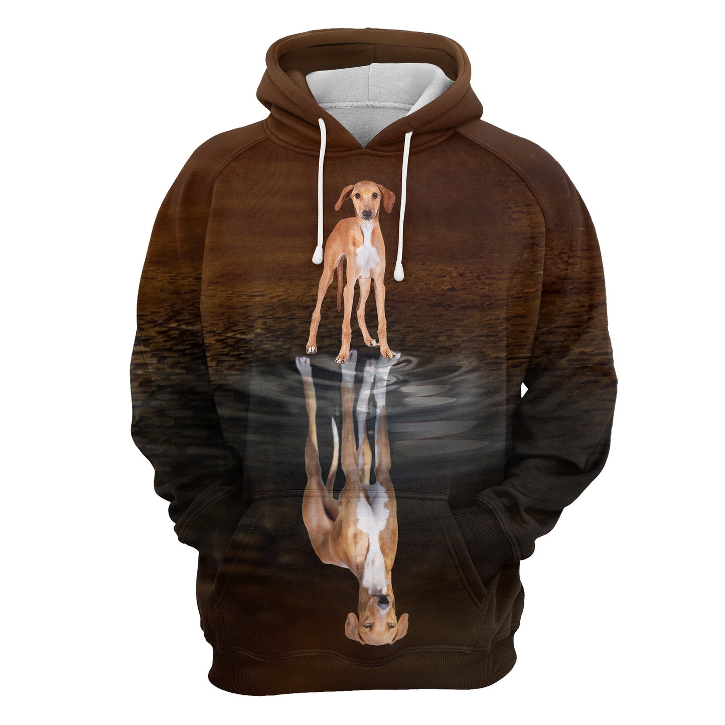 Cute Azawakh Reflection Pullover Premium Hoodie, Perfect Outfit For Men And Women On Christmas New Year Autumn Winter