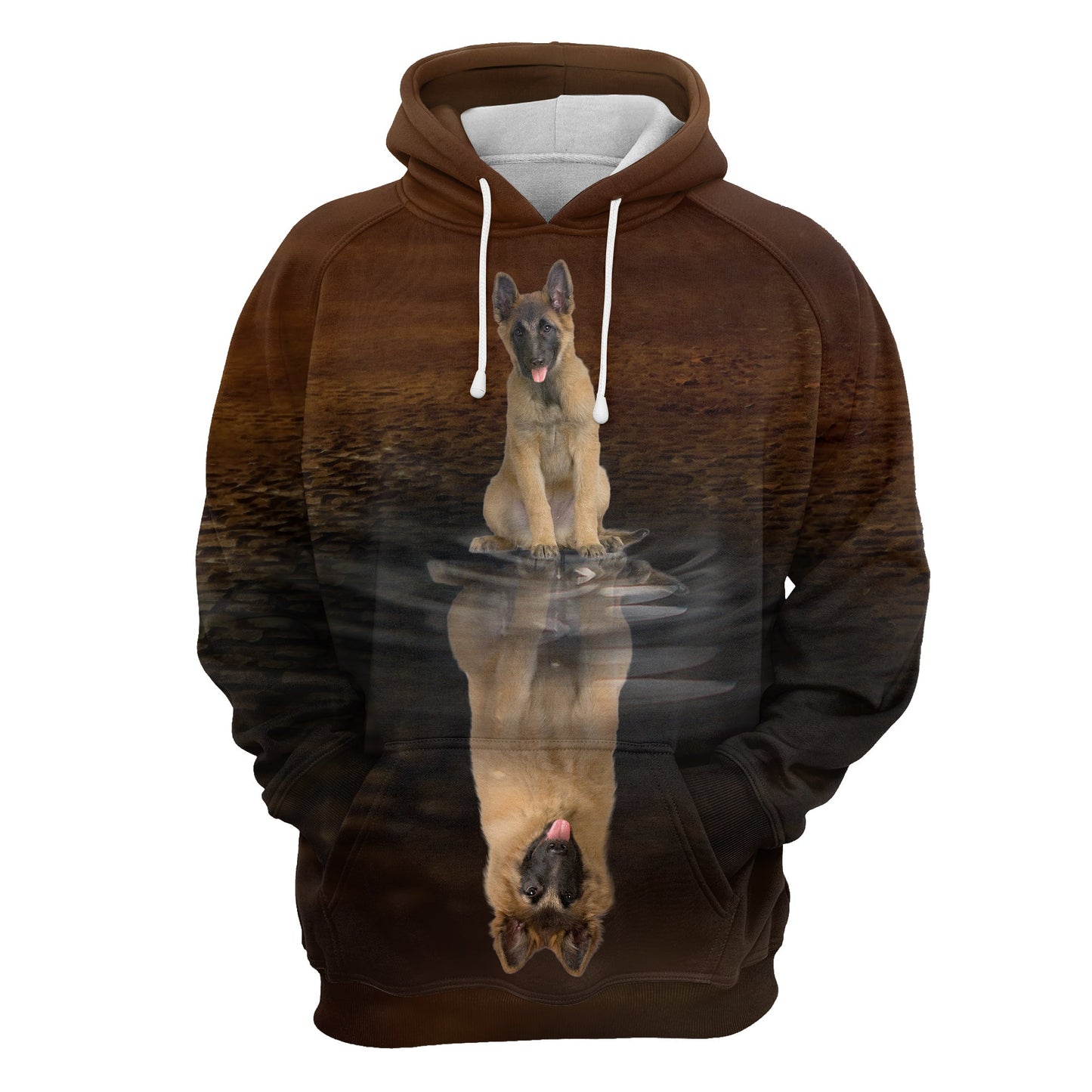 Cute Belgian Tervuren Reflection Pullover Premium Hoodie, Perfect Outfit For Men And Women On Christmas New Year Autumn Winter
