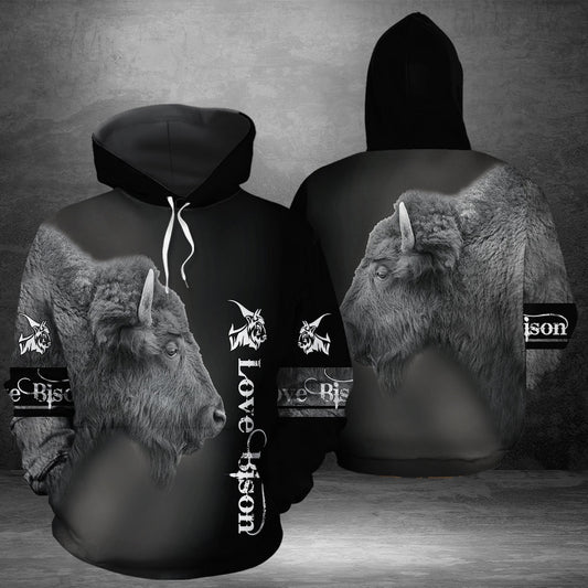 Love Bison Awesome Pullover Premium Hoodie, Perfect Outfit For Men And Women On Christmas New Year Autumn Winter