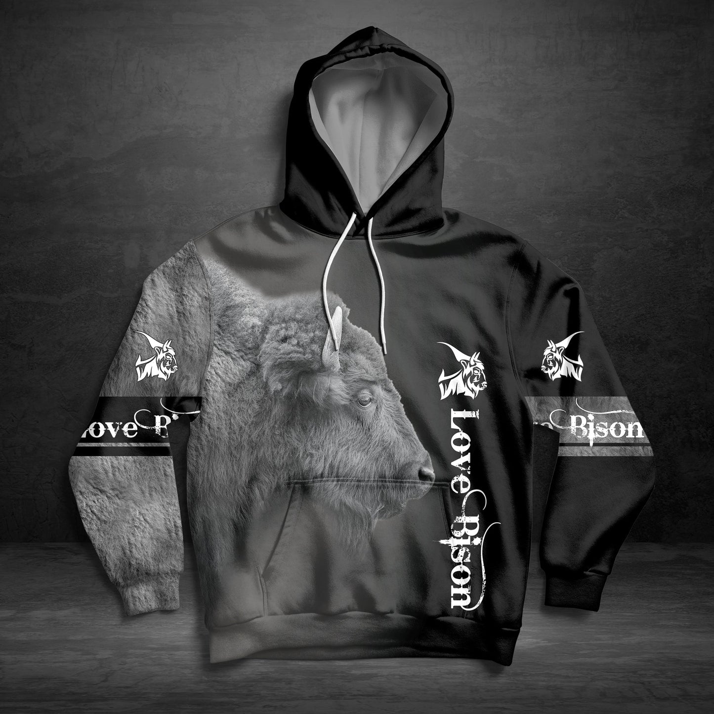 Love Bison Awesome Pullover Premium Hoodie, Perfect Outfit For Men And Women On Christmas New Year Autumn Winter