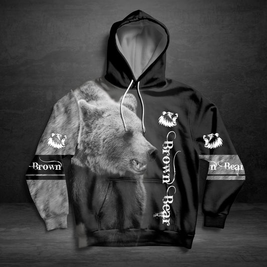 Love Brown Bear Pullover Premium Hoodie, Perfect Outfit For Men And Women On Christmas New Year Autumn Winter