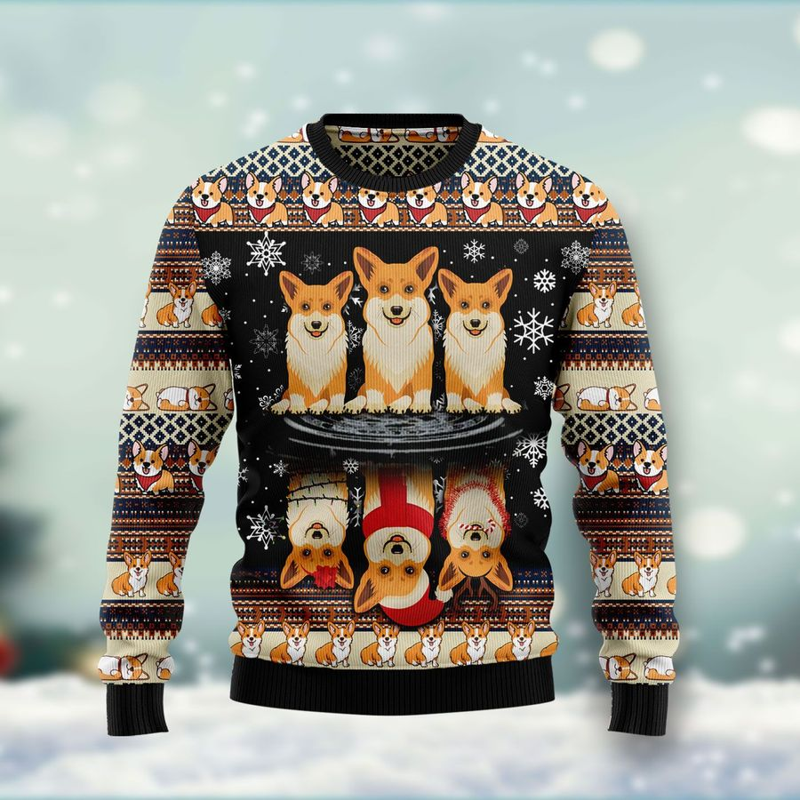 Corgi Dog Christmas Sweater, Ugly Sweater For Men & Women, Perfect Outfit For Christmas New Year Autumn Winter