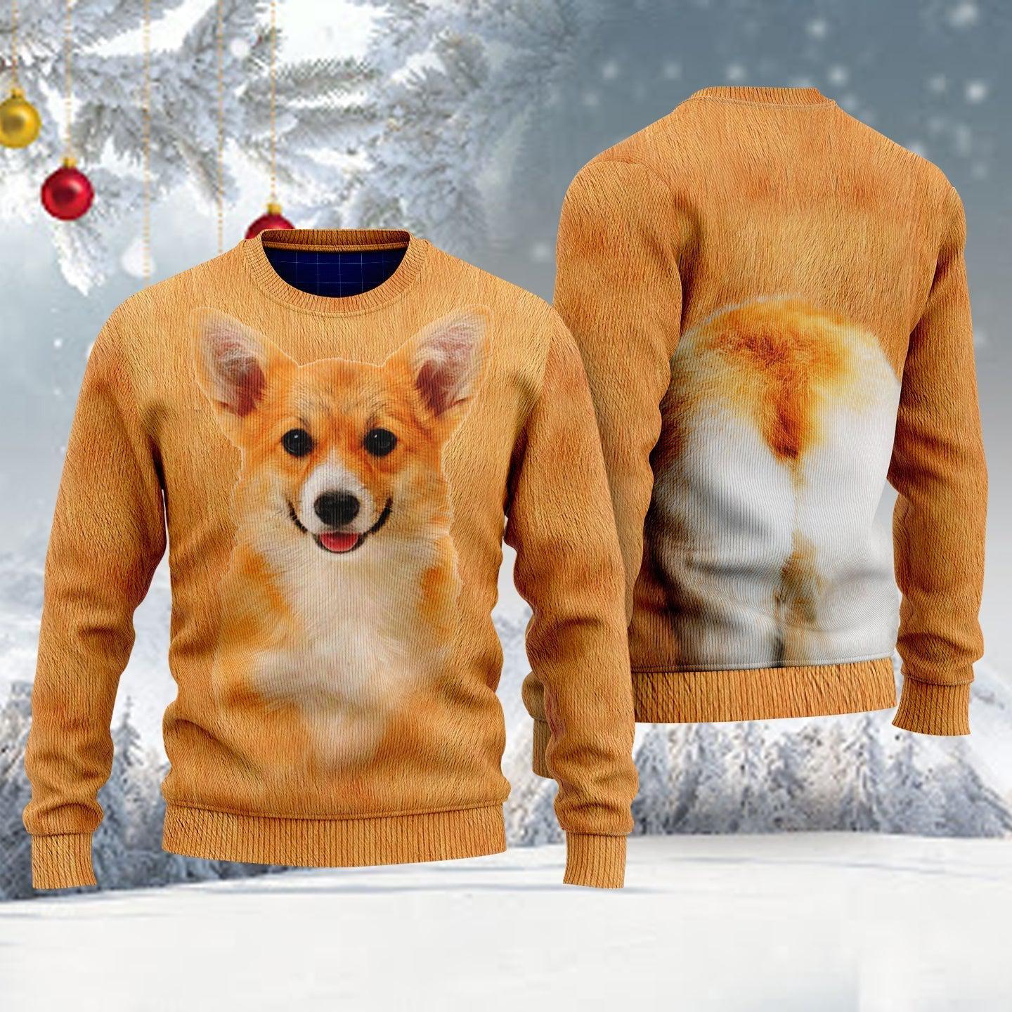 Funny Corgi Sweater, Ugly Sweater For Men & Women, Perfect Outfit For Christmas New Year Autumn Winter