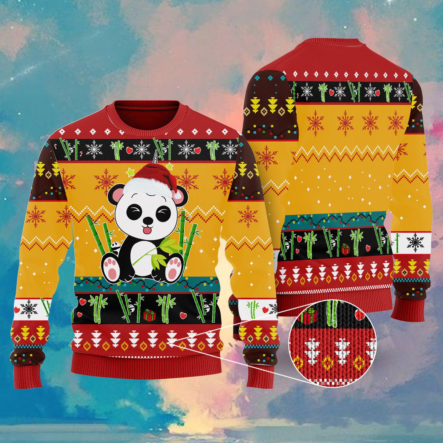 Cute Panda In Bamboo Forest Sweater, Ugly Sweater For Men & Women, Perfect Outfit For Christmas New Year Autumn Winter