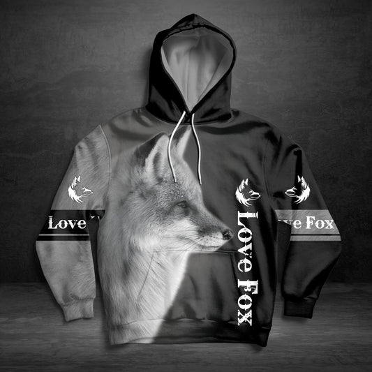 Love Black Fox Pullover Premium Hoodie, Perfect Outfit For Men And Women On Christmas New Year Autumn Winter