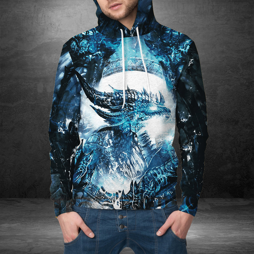 Awesome Ice Dragon Pullover Premium Hoodie, Perfect Outfit For Men And Women On Christmas New Year Autumn Winter