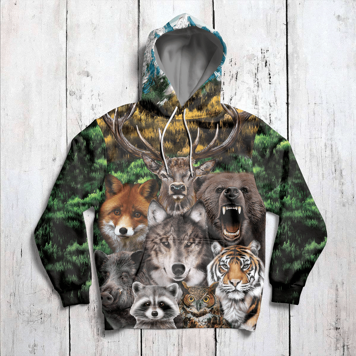 Awesome Wild Animals Pullover Premium Hoodie, Perfect Outfit For Men And Women On Christmas New Year Autumn Winter