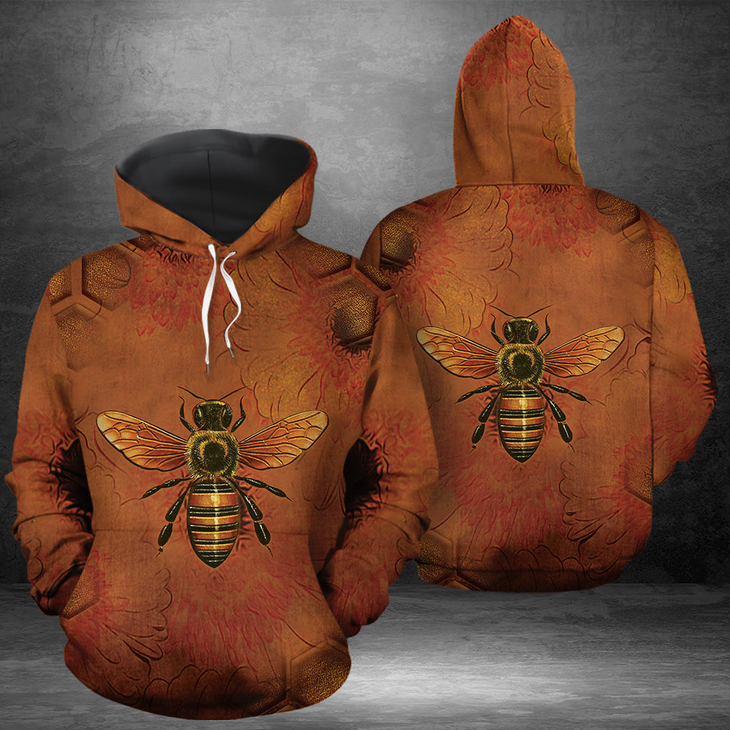 Bee Sunflower Pullover Premium Hoodie , Perfect Outfit For Men And Women On Christmas New Year Autumn Winter