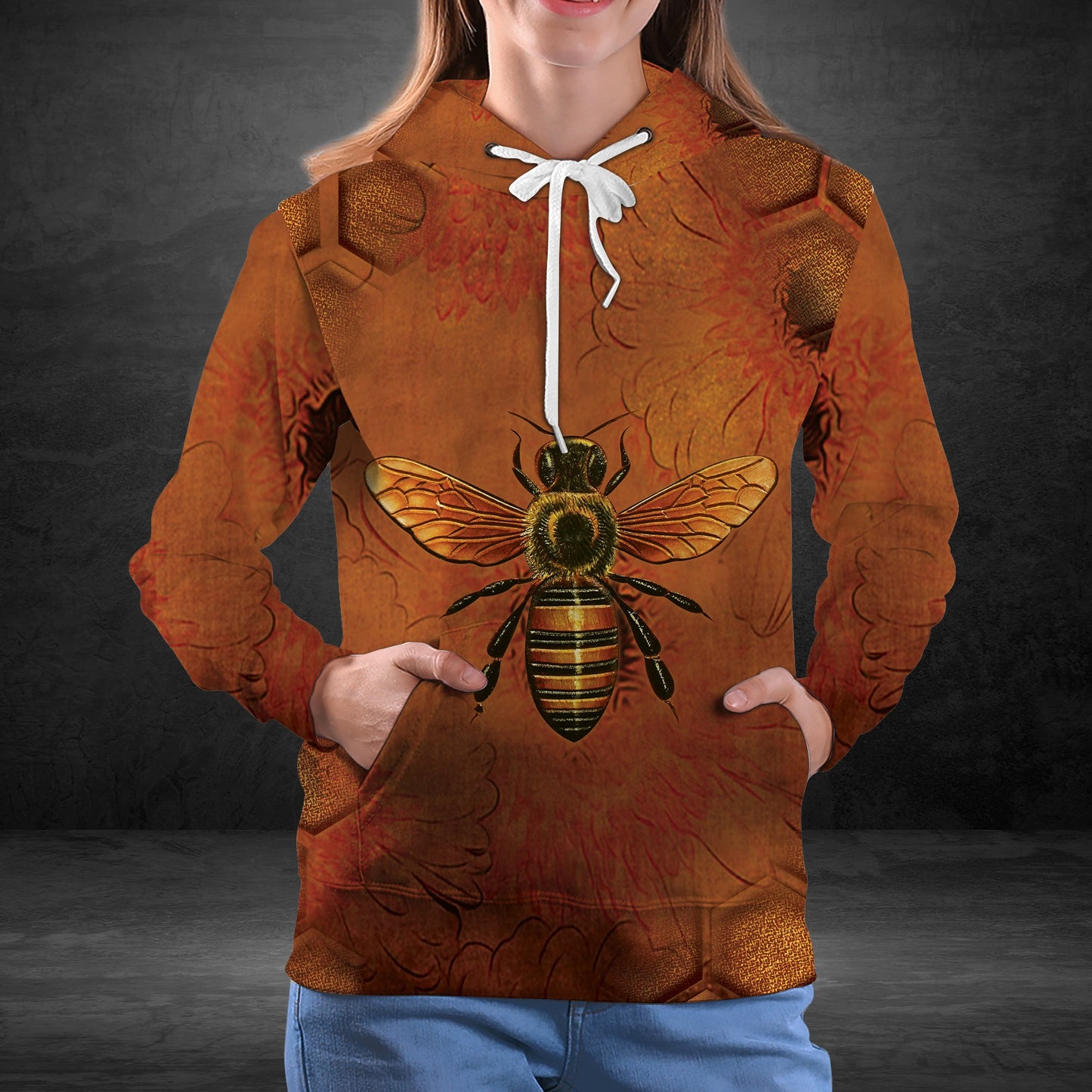 Bee Sunflower Pullover Premium Hoodie , Perfect Outfit For Men And Women On Christmas New Year Autumn Winter