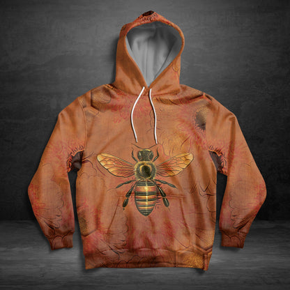 Bee Sunflower Pullover Premium Hoodie , Perfect Outfit For Men And Women On Christmas New Year Autumn Winter