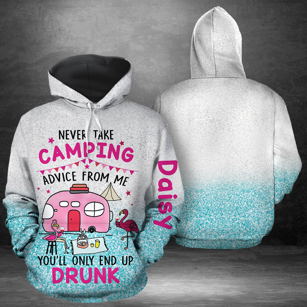 Custom Name Camping Pullover Premium Hoodie Never take Camping, Perfect Outfit For Men And Women On Christmas New Year Autumn Winter