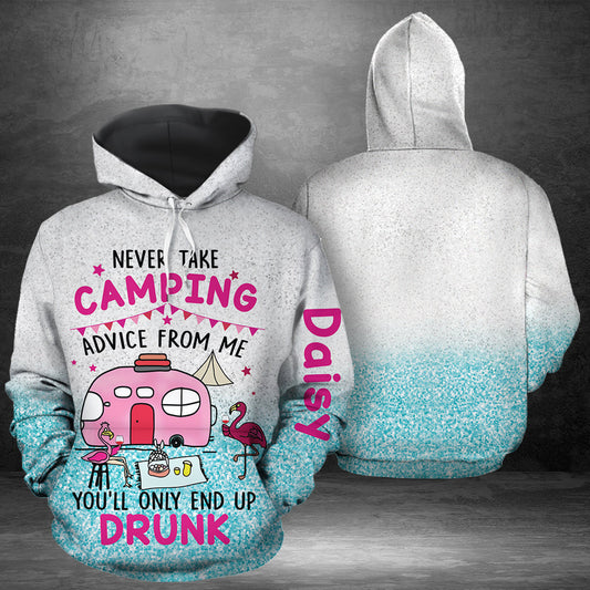 Custom Name Camping Pullover Premium Hoodie Never take Camping, Perfect Outfit For Men And Women On Christmas New Year Autumn Winter