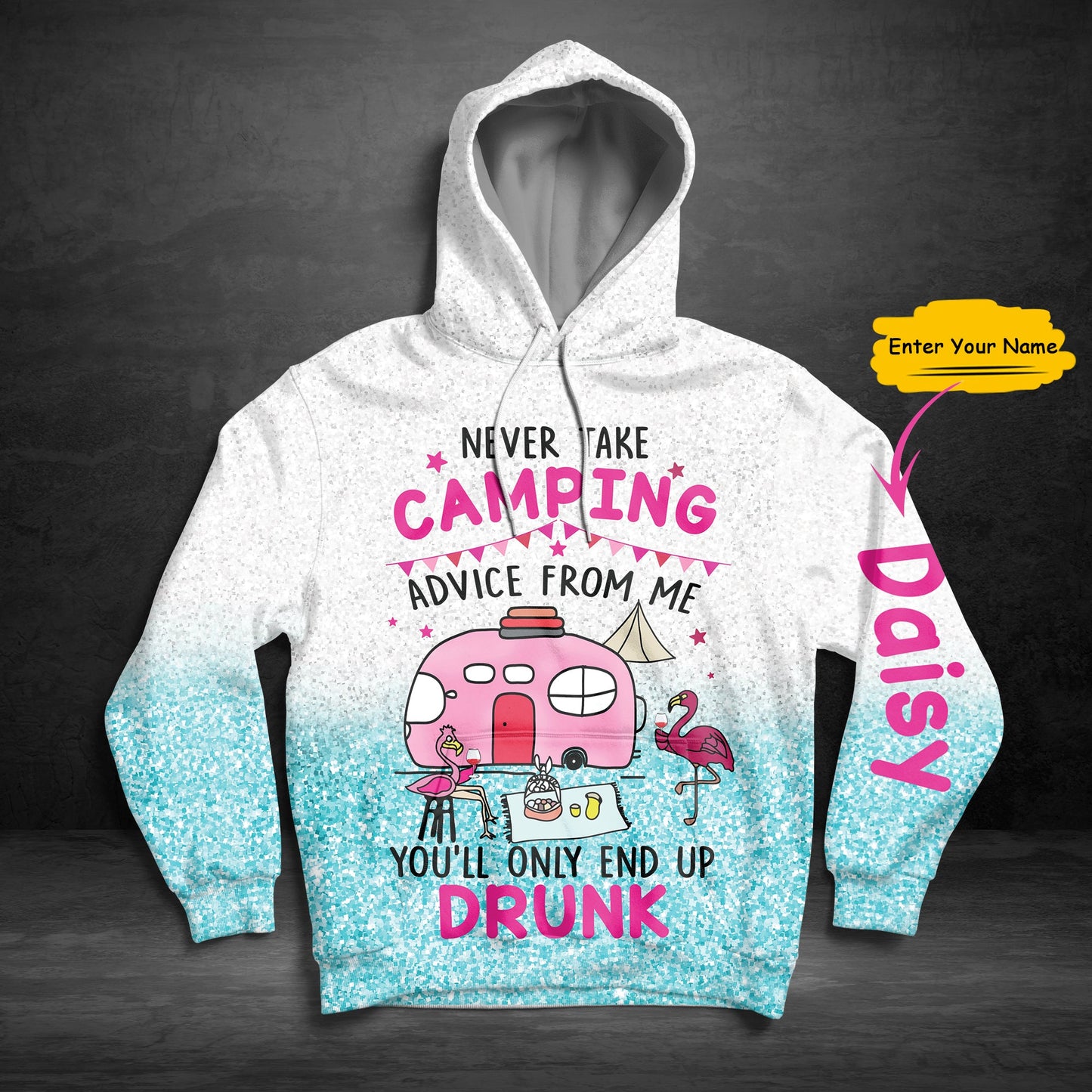 Custom Name Camping Pullover Premium Hoodie Never take Camping, Perfect Outfit For Men And Women On Christmas New Year Autumn Winter