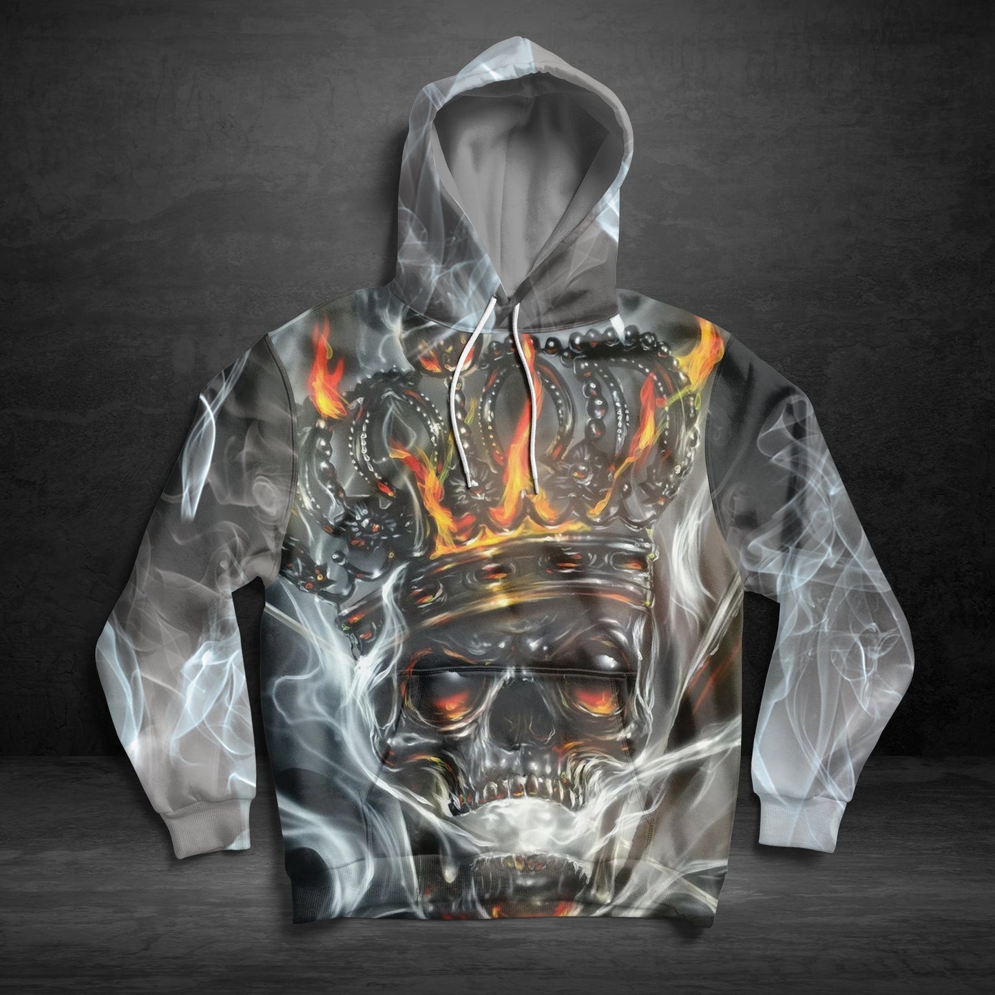 Awesome Skull King Pullover Premium Hoodie, Perfect Outfit For Men And Women On Christmas New Year Autumn Winter